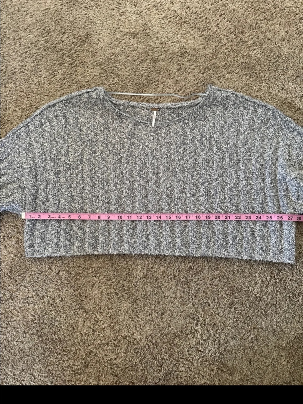 Free People Good Day Pullover Sweater Charcoal Gray Size Medium - Picture 11 of 12
